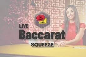 Baccarat Squeeze casino game by Evolution – featured logo at NaoBet