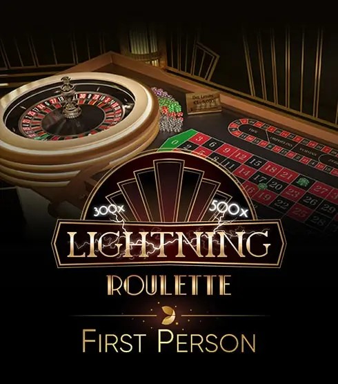 First Person Lightning Roulette logo – Live Dealer by Evolution at NaoBet