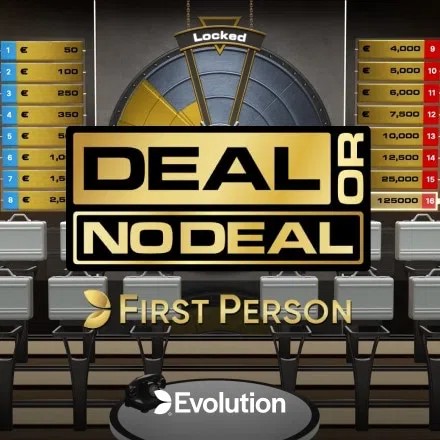 First Person Deal or No Deal online game logo by Evolution on naobetcasino.pl