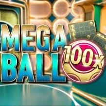Live Dealer logo of Mega Ball 100x from Evolution at NaoBet