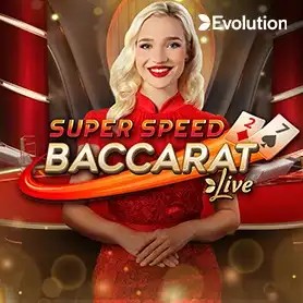 Super Speed Baccarat by Evolution, showcased at naobetcasino.pl – game logo